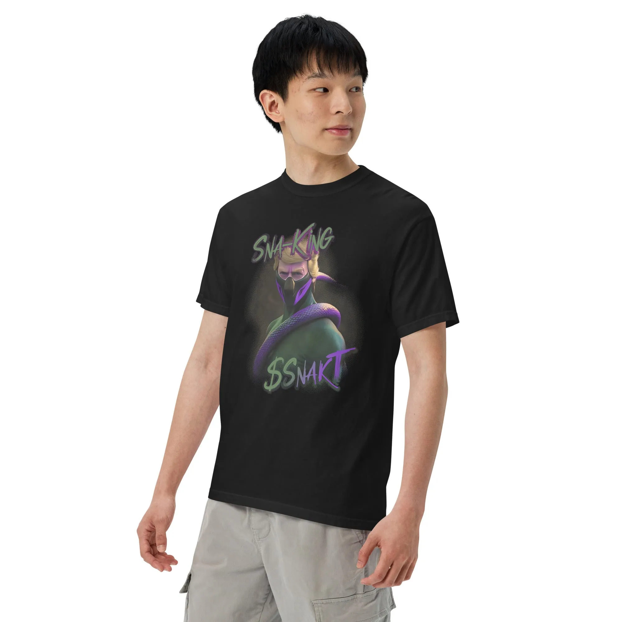 SnakT w/ QR Code - Unisex heavyweight t-shirt