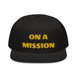 Snapback Hat "1052-0121 On A Mission (Yellow Logo)"