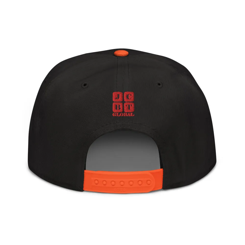 Snapback Hat "2052-0071 An Engineer's Mind Never Stops (Red Logo)"