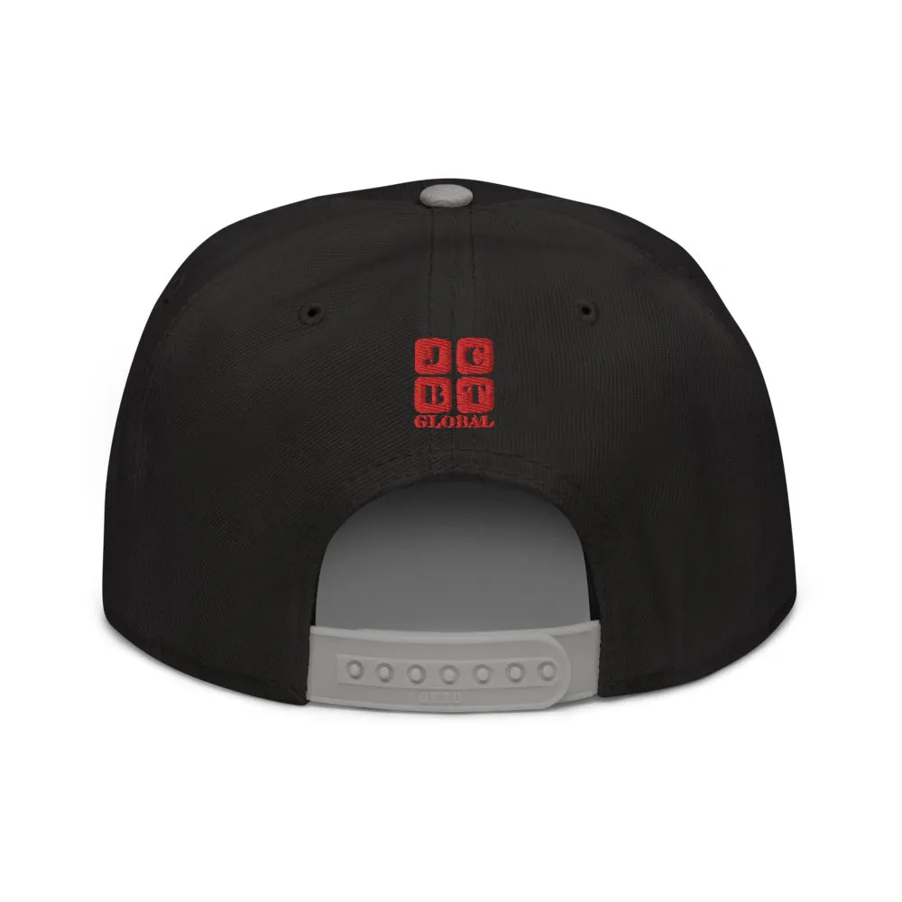 Snapback Hat "2052-0071 An Engineer's Mind Never Stops (Red Logo)"