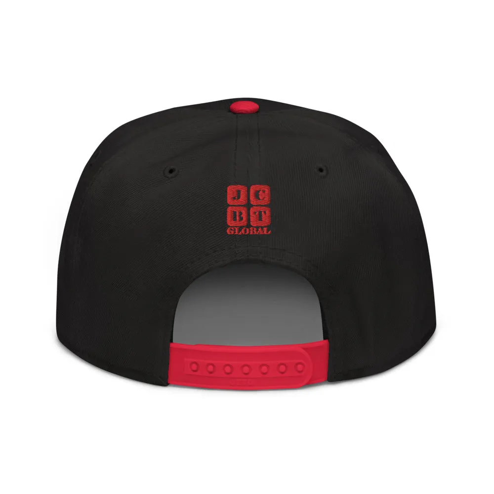 Snapback Hat "2052-0071 An Engineer's Mind Never Stops (Red Logo)"