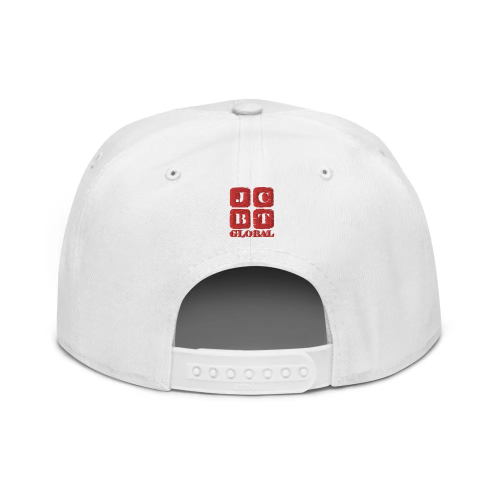 Snapback Hat "2052-0071 An Engineer's Mind Never Stops (Red Logo)"