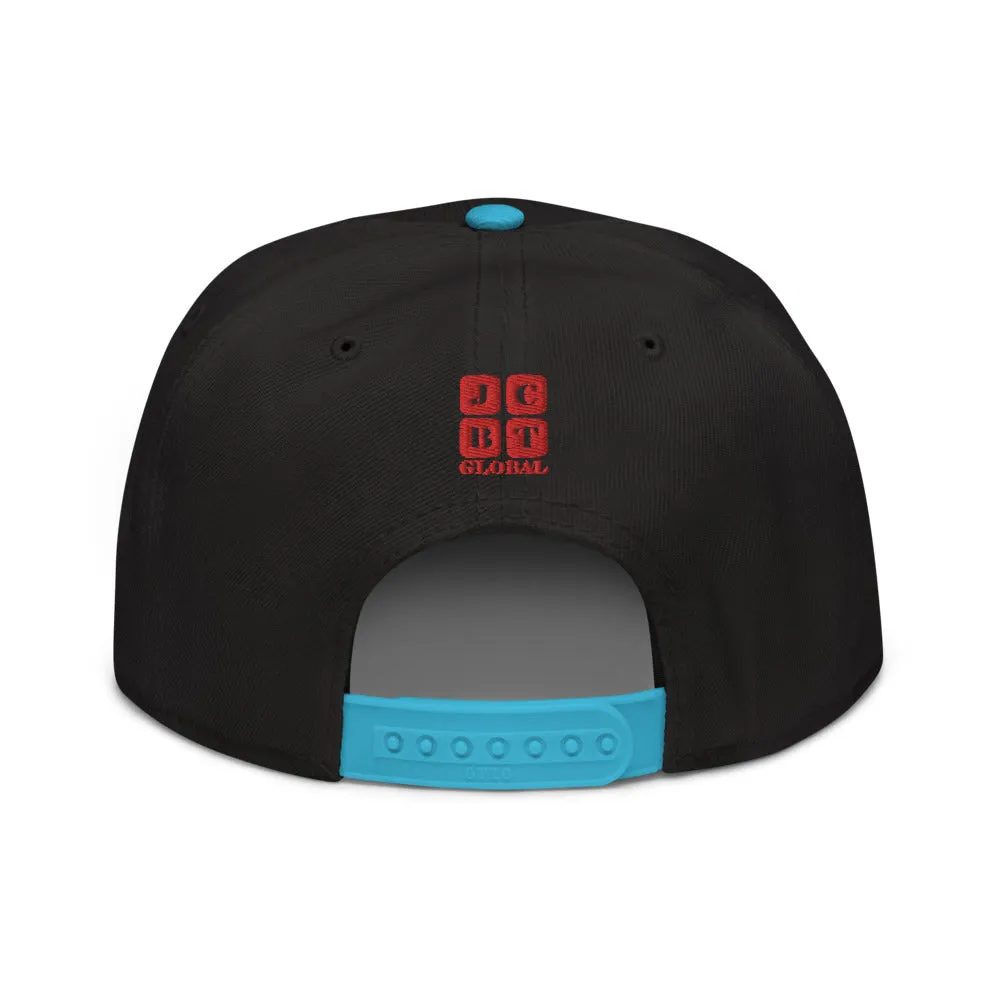 Snapback Hat "2052-0071 An Engineer's Mind Never Stops (Red Logo)"