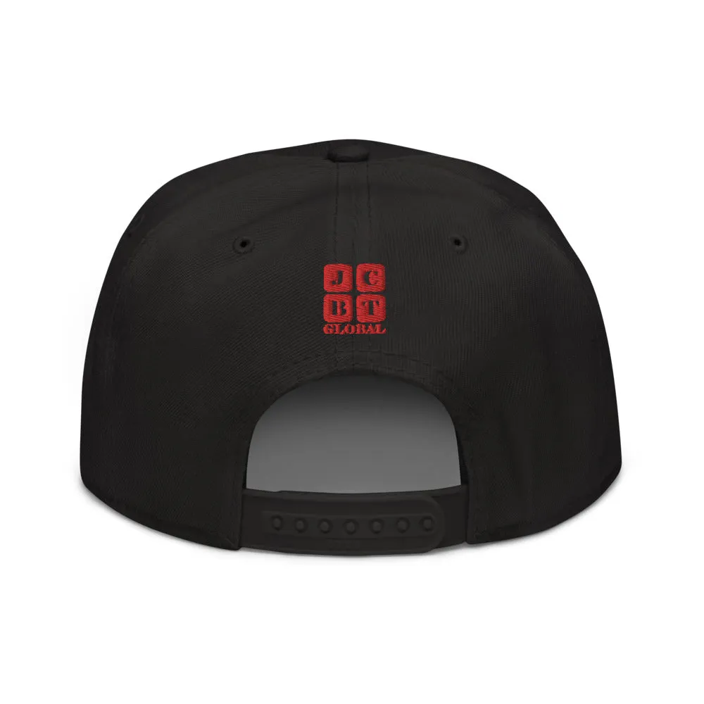 Snapback Hat "2052-0071 An Engineer's Mind Never Stops (Red Logo)"