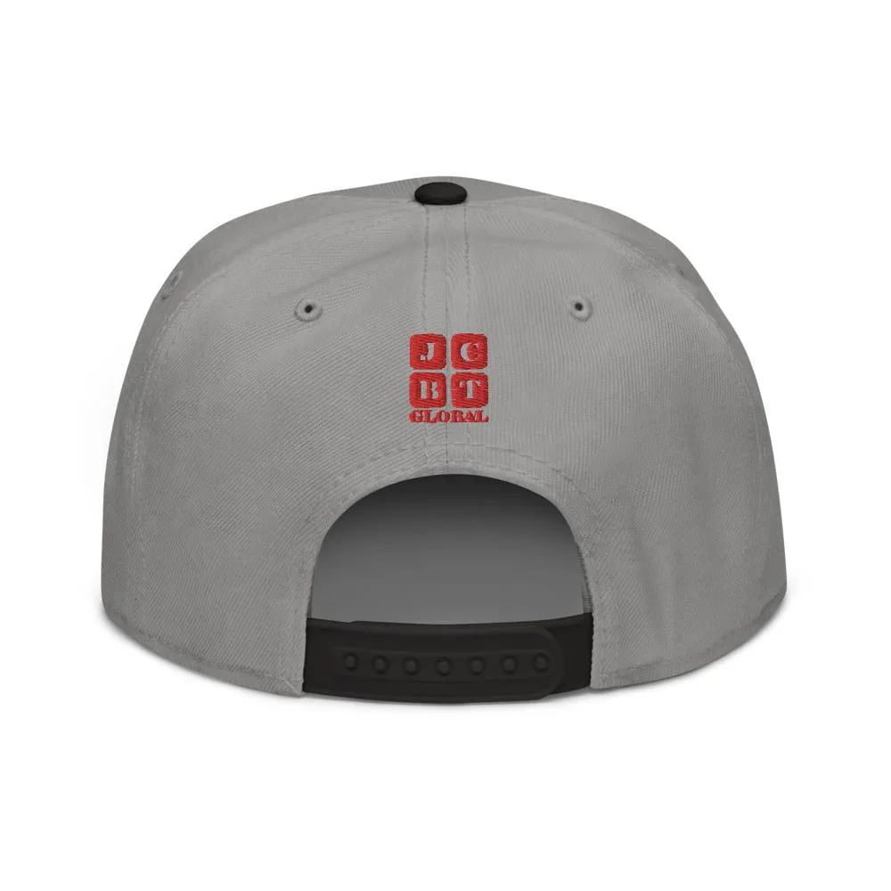 Snapback Hat "2052-0071 An Engineer's Mind Never Stops (Red Logo)"