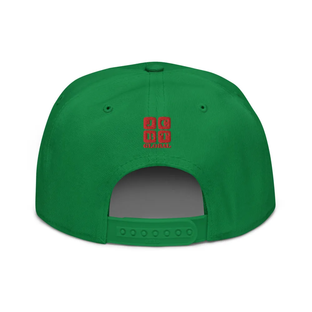 Snapback Hat "2052-0071 An Engineer's Mind Never Stops (Red Logo)"
