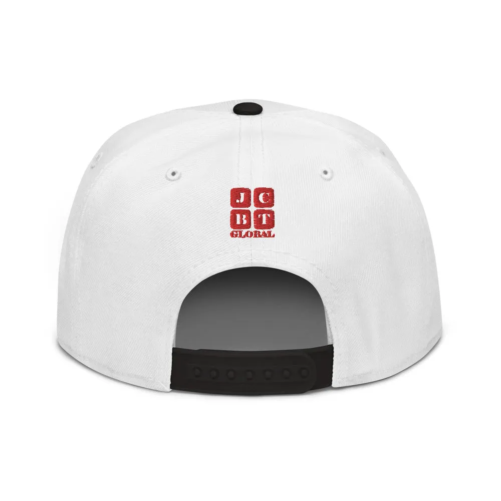Snapback Hat "2052-0071 An Engineer's Mind Never Stops (Red Logo)"