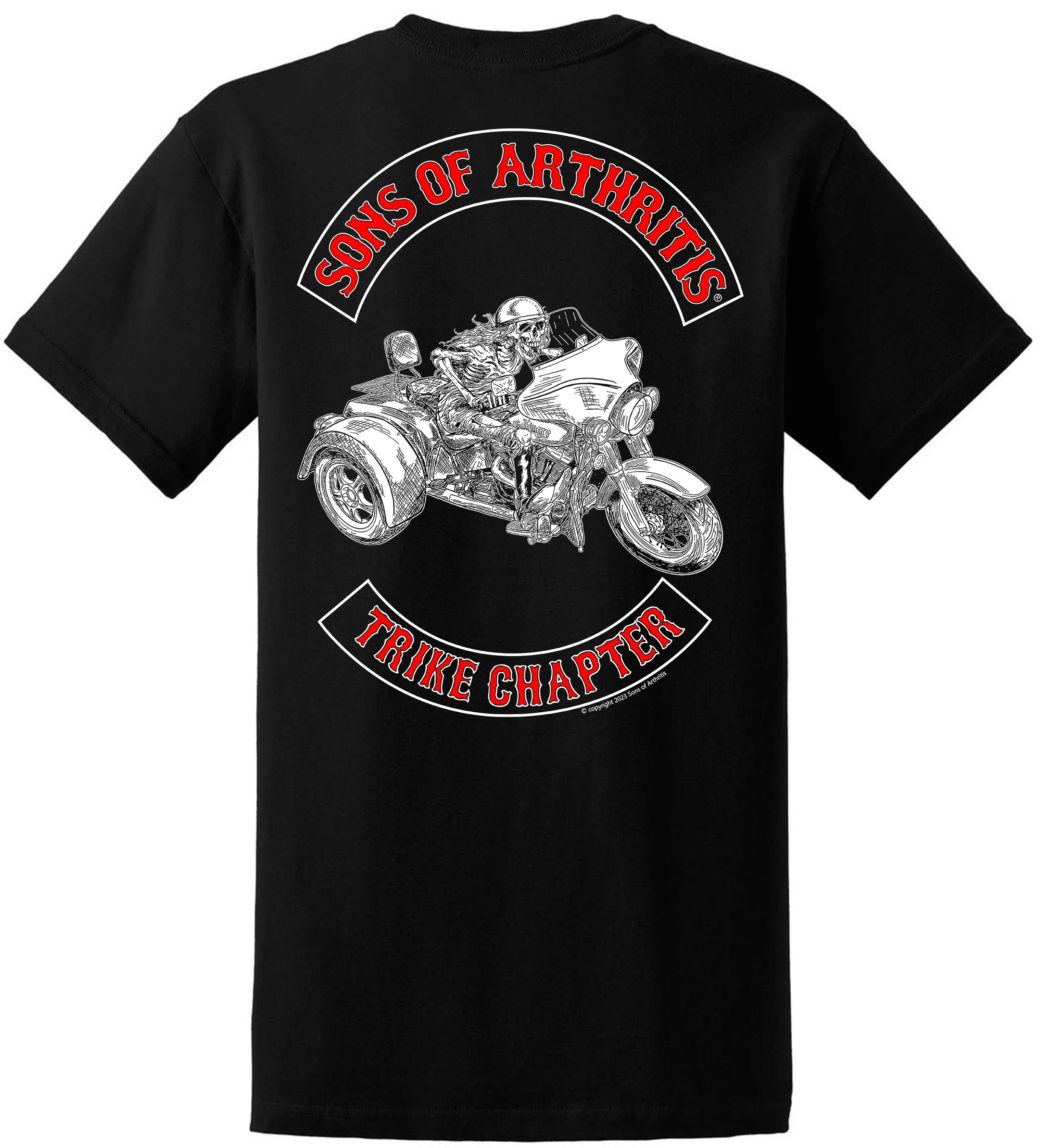 Sons of Arthritis Trike Chapter (Fred's Trike) - BLACK T-SHIRT