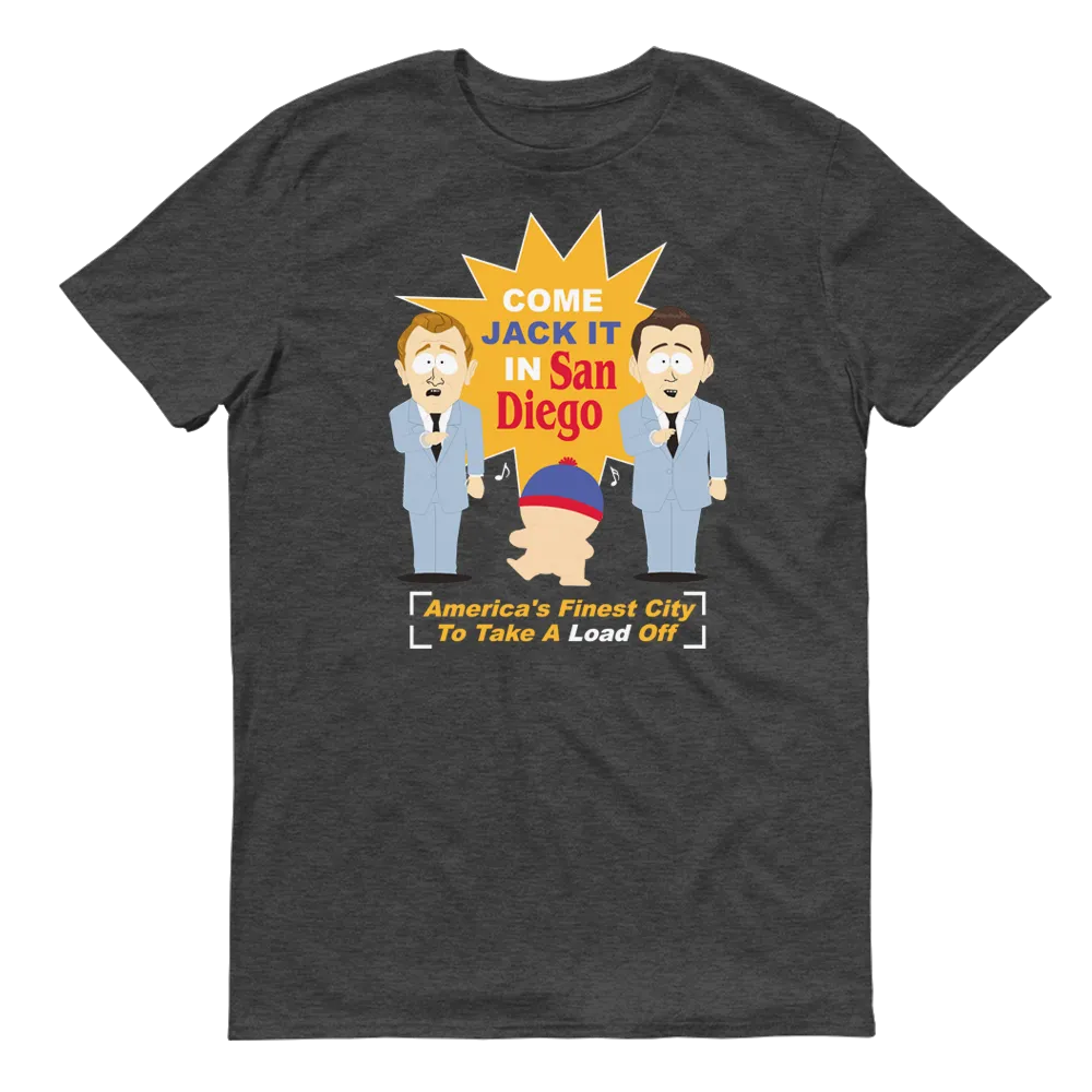 South Park Jack It In San Diego Adult Short Sleeve T-Shirt
