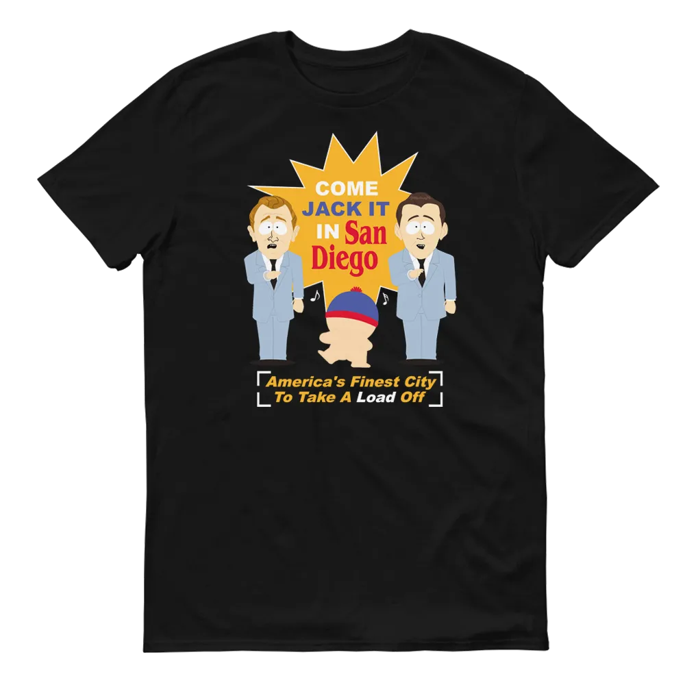 South Park Jack It In San Diego Adult Short Sleeve T-Shirt