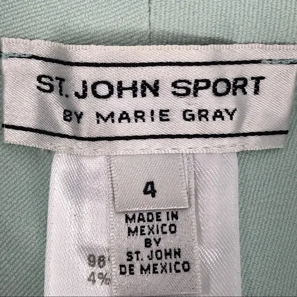 St. John Sport by Marie Gray Light Green Jeans 4