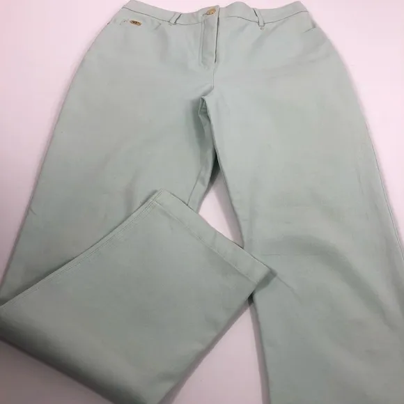 St. John Sport by Marie Gray Light Green Jeans 4