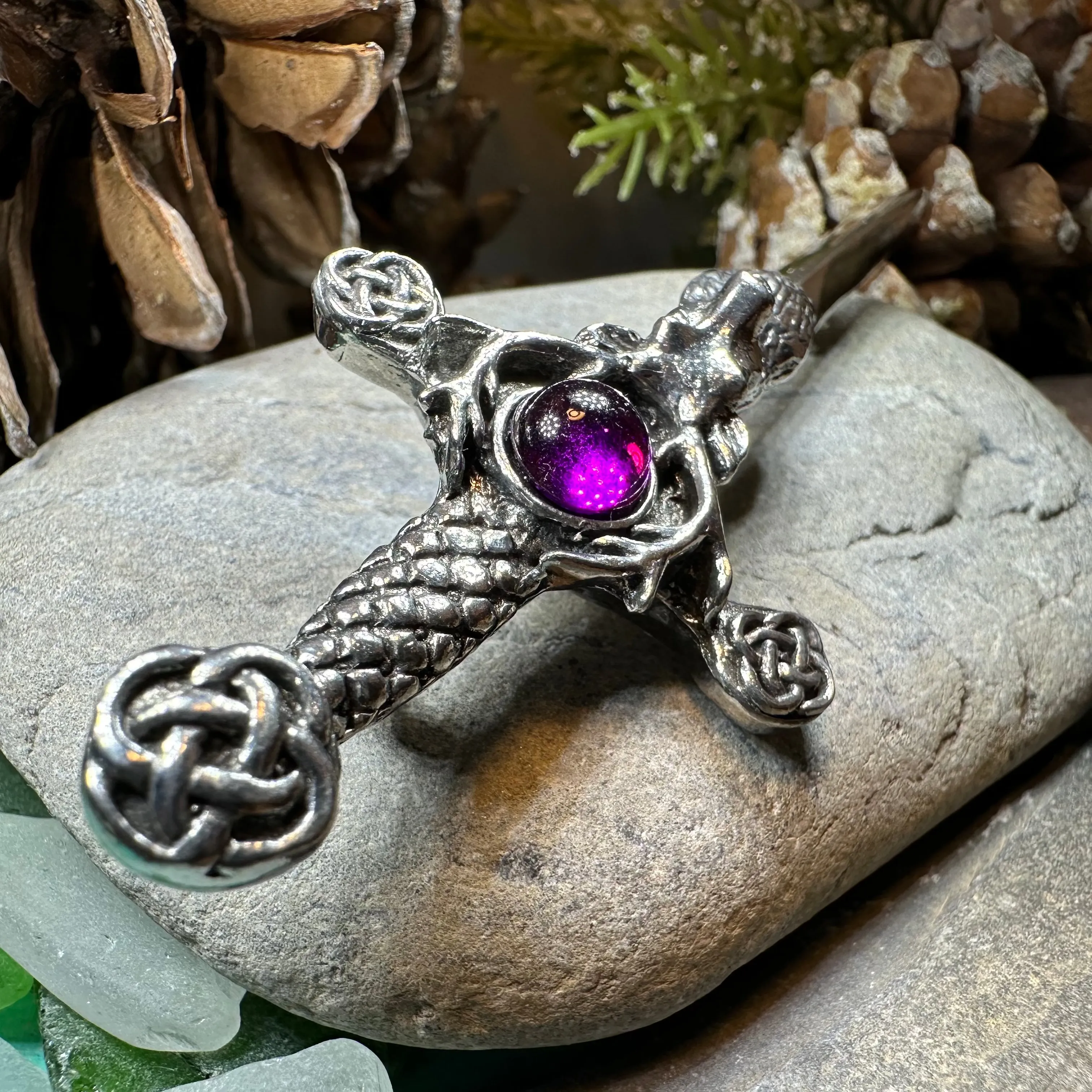 Stag Sword Kilt Pin