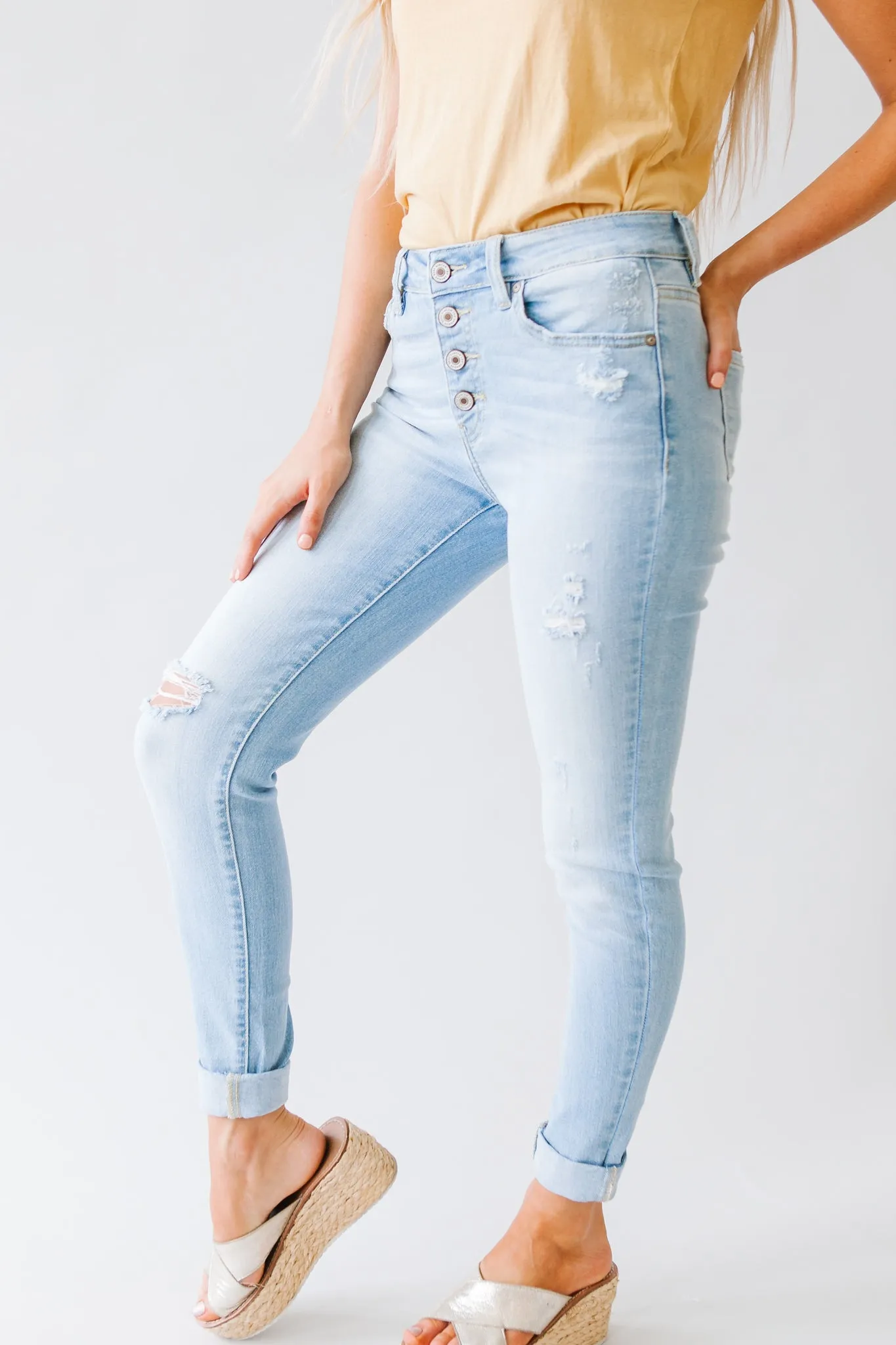 Stand Up Kancan High Rise 4 Button Skinny