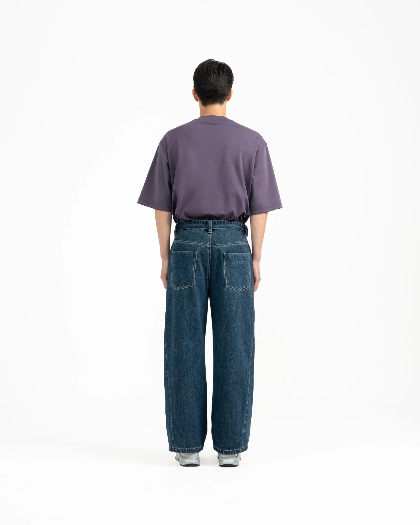 Straight Leg Belted Jeans