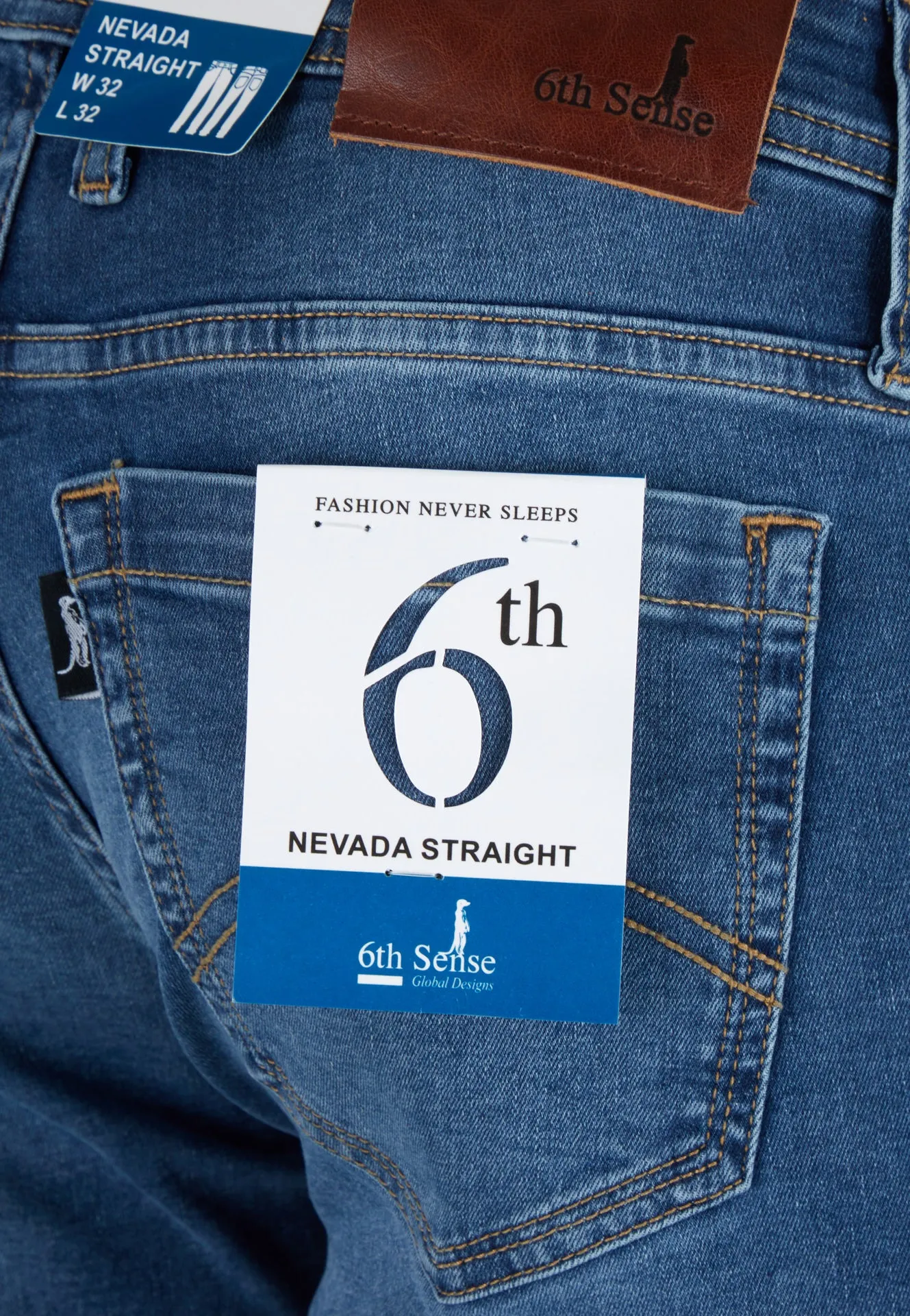 Straight Leg Jeans | Nevada | Light Wash