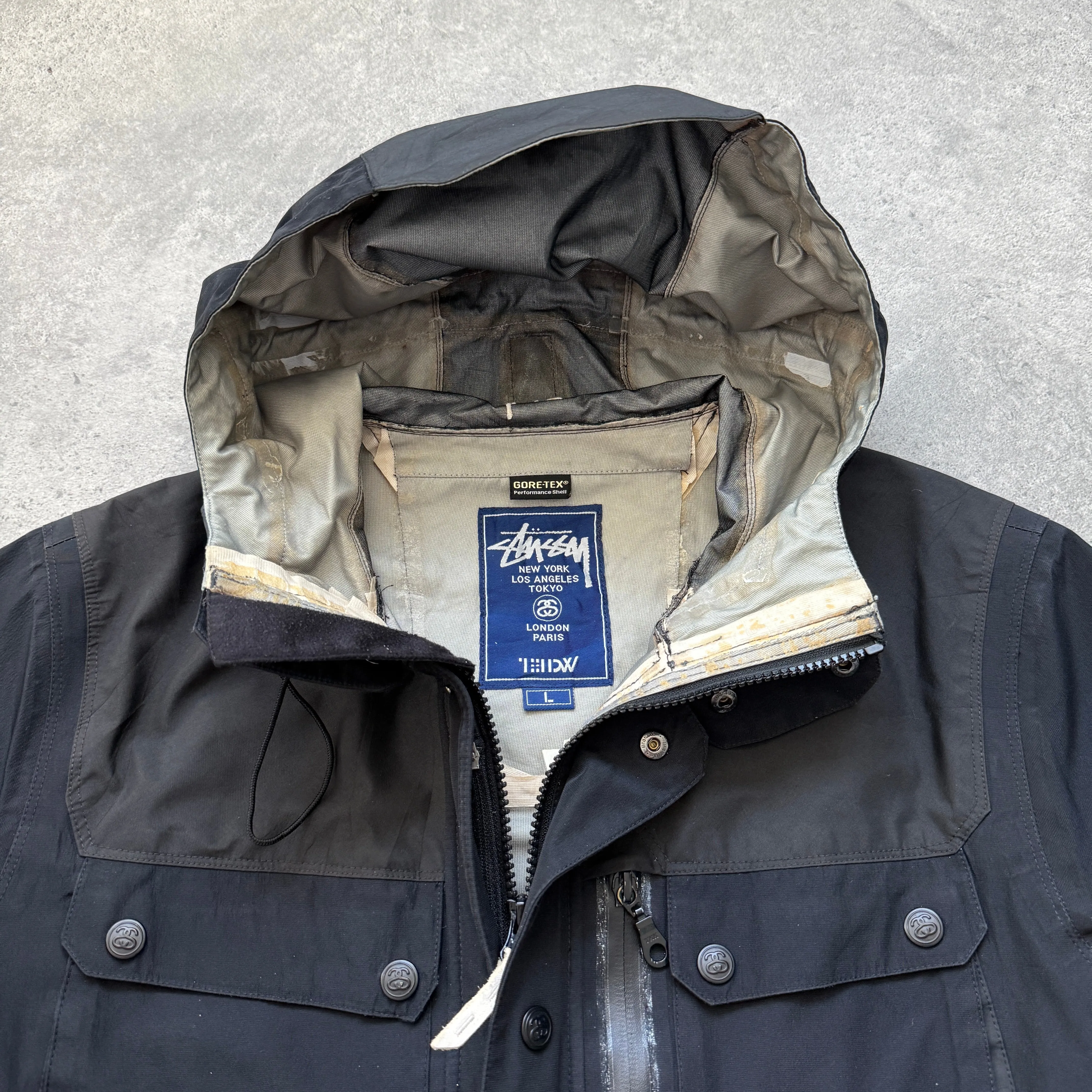 Stussy x 13DW 2010 Gore-tex technical shell jacket (L)