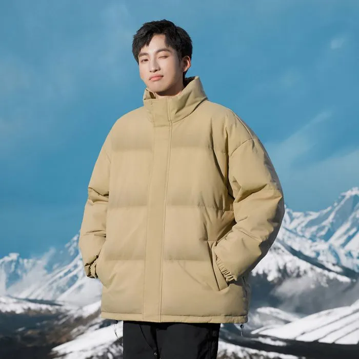 Stylish Relaxed-Fit Puffer Jacket Ideal for Cold Weather