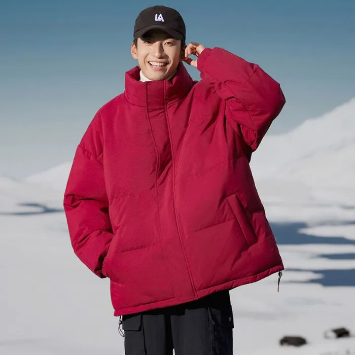 Stylish Relaxed-Fit Puffer Jacket Ideal for Cold Weather