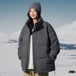 Stylish Relaxed-Fit Puffer Jacket Ideal for Cold Weather