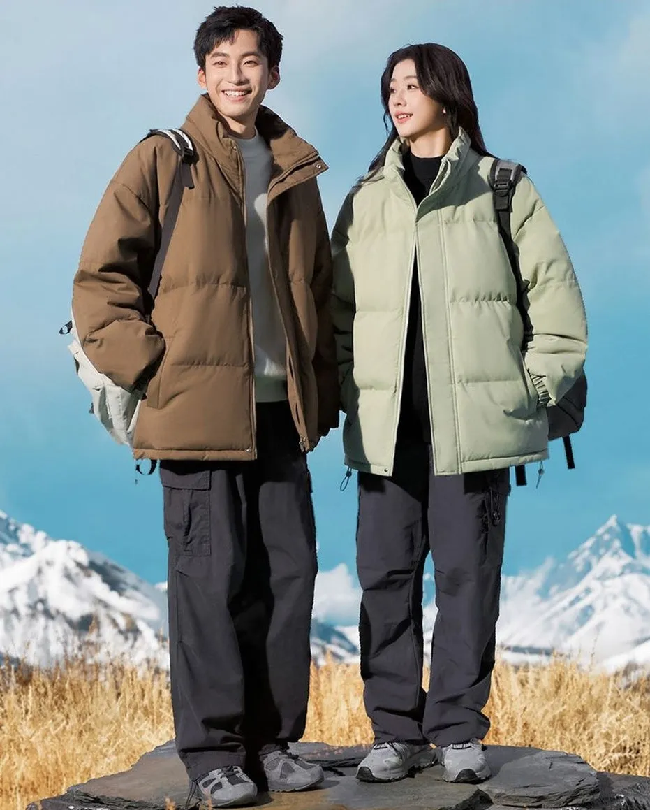 Stylish Relaxed-Fit Puffer Jacket Ideal for Cold Weather