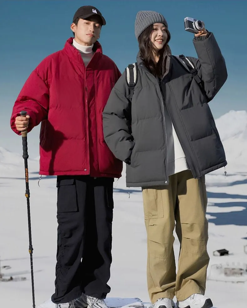 Stylish Relaxed-Fit Puffer Jacket Ideal for Cold Weather