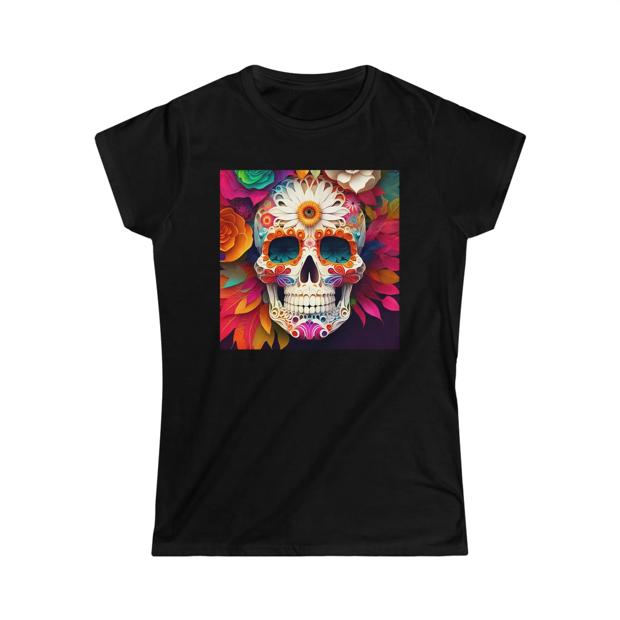 Sugar Skulls 2 - Women's Softstyle Tee