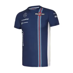 T-SHIRT ladies Williams Martini F1 Formula One 1 NEW! Mercedes Navy Tee 12