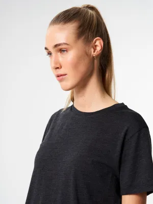 T-Shirt Merino - Dark Grey Melange (Female)