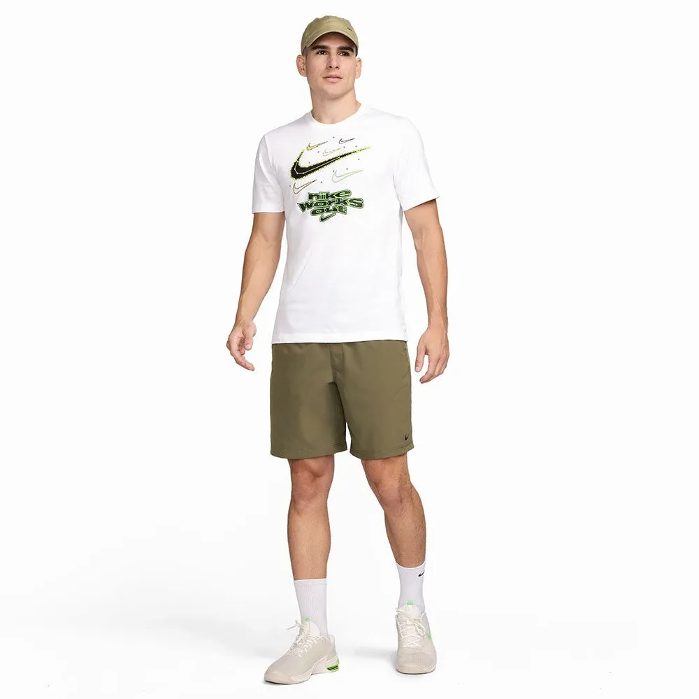T SHIRT NIKE ATHLETE DRY-FIT MAGLIA SPORTSWEAR UOMO BIANCA WORKOUT