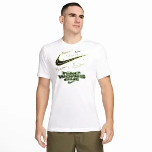 T SHIRT NIKE ATHLETE DRY-FIT MAGLIA SPORTSWEAR UOMO BIANCA WORKOUT