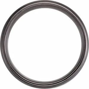 Tantalum Beveled-Edge Comfort-Fit Band 52333 - 6 mm - 8 mm