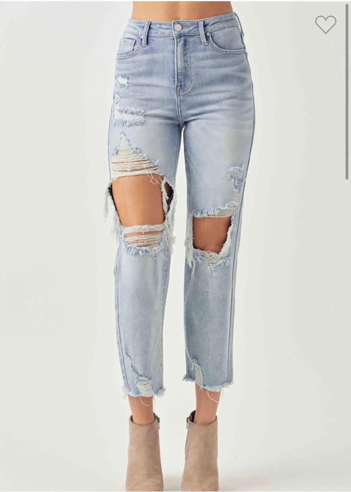 Taylor high rise straight jeans