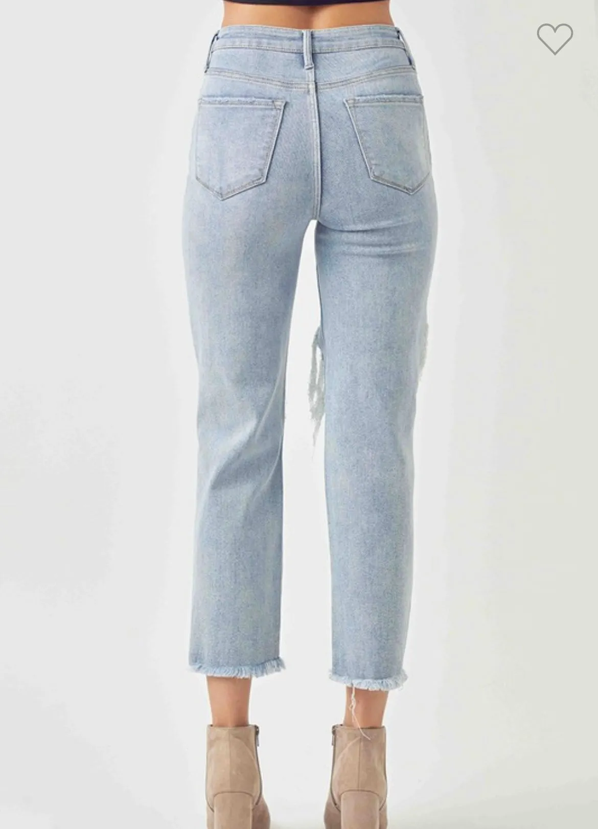 Taylor high rise straight jeans