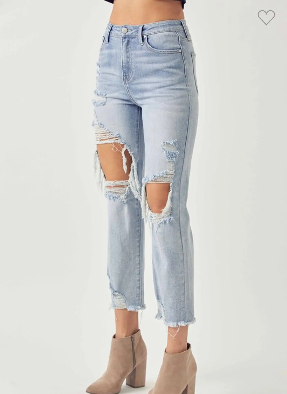 Taylor high rise straight jeans