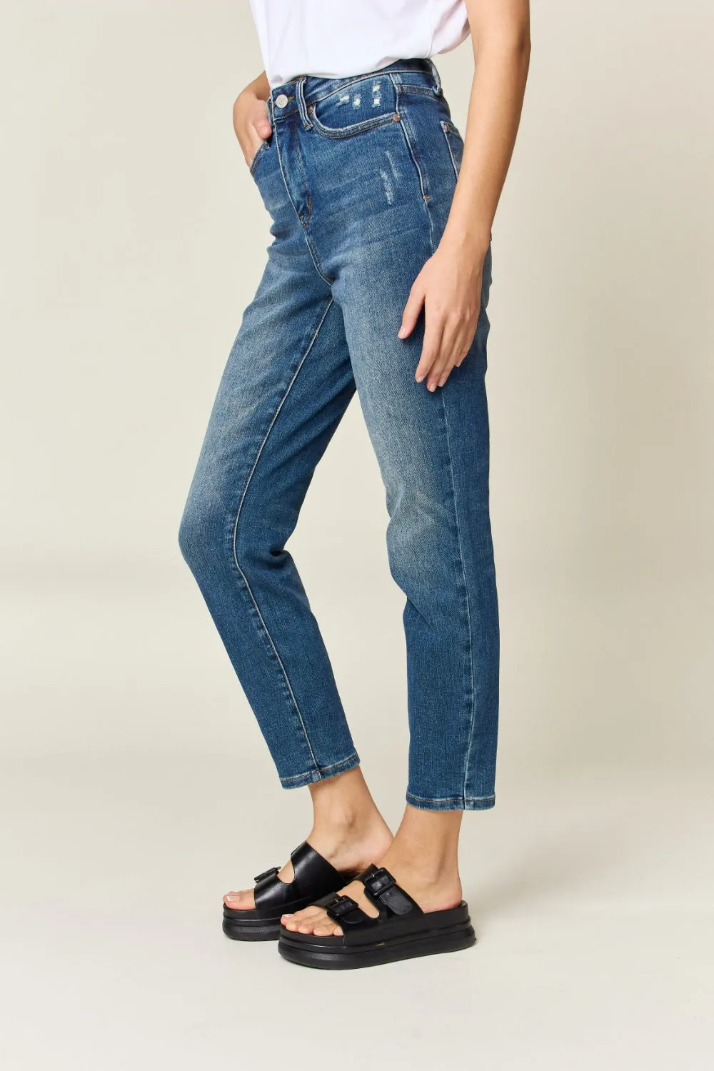 The Anderson- Tummy Control Slim Judy Blue Jeans