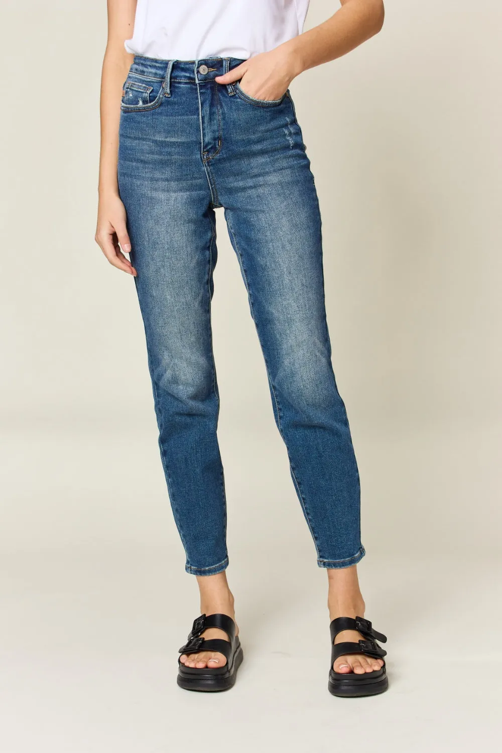 The Anderson- Tummy Control Slim Judy Blue Jeans