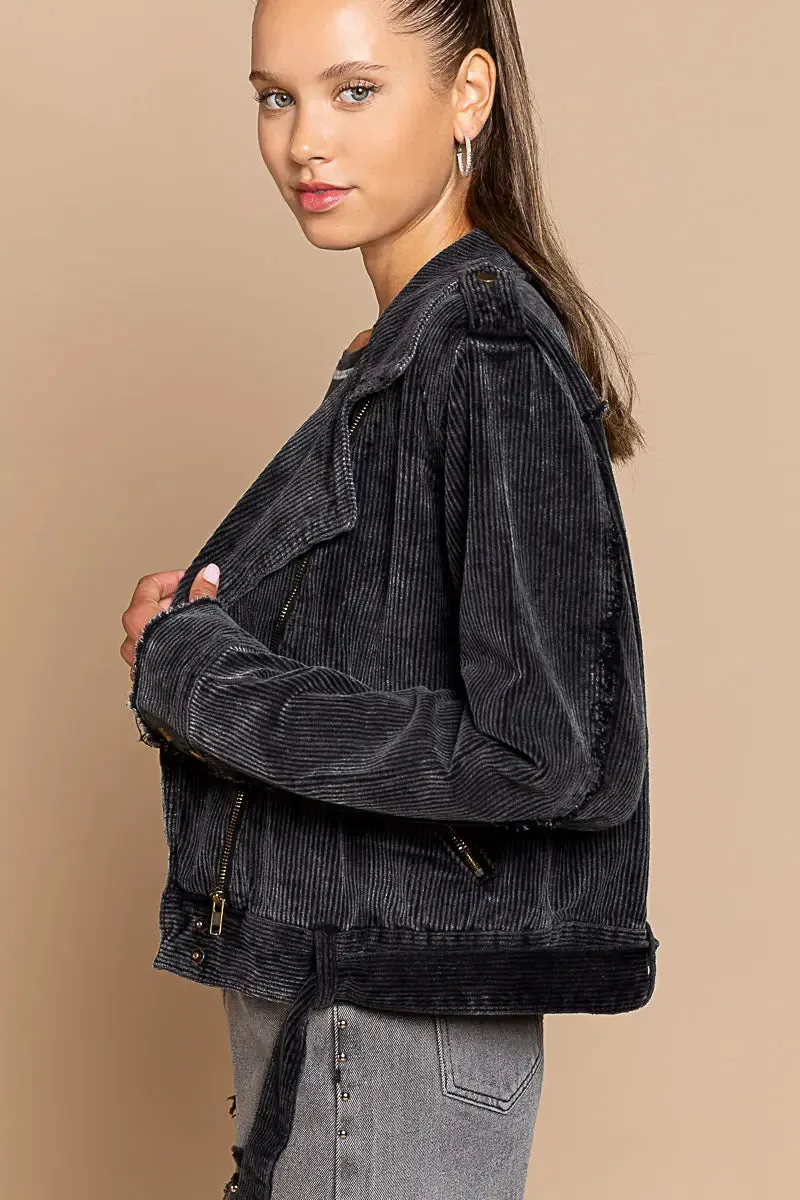 The Cord Jacket-Black