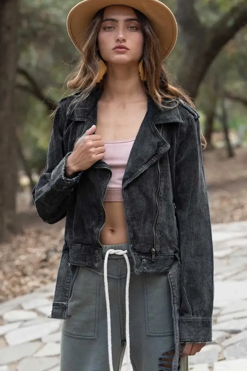The Cord Jacket-Black
