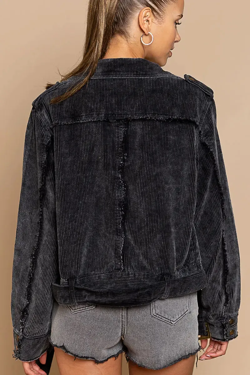 The Cord Jacket-Black