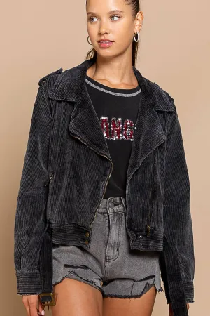The Cord Jacket-Black