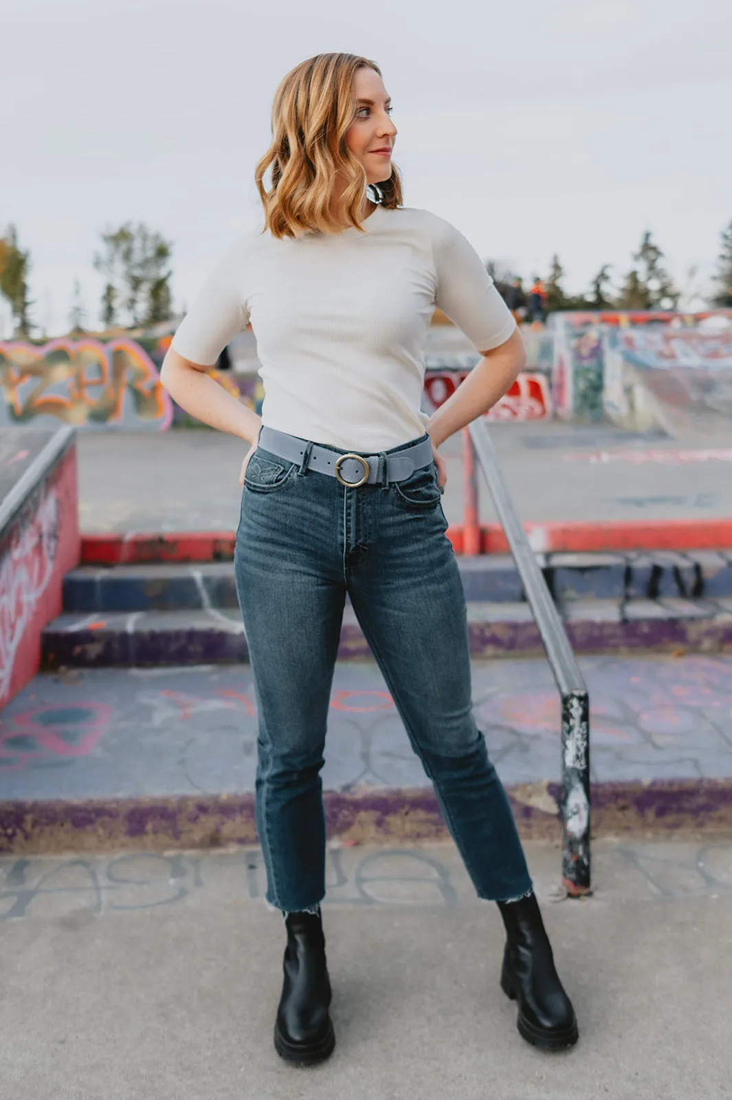 The Marlow Cropped Demi Flare Denim - Muse