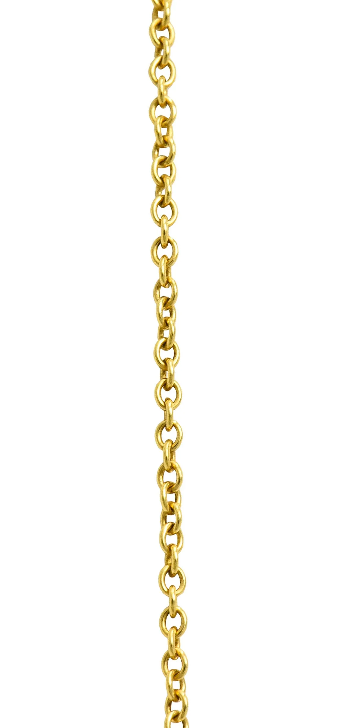 Tiffany & Co. Polished 18 Karat Gold Cross My Heart Necklace
