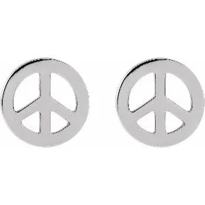Tiny Peace Earrings 87339