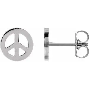 Tiny Peace Earrings 87339