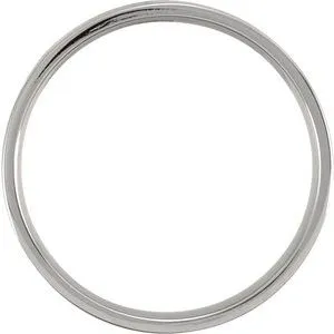 Titanium Flat Polished Band T812 - 4 mm - 8 mm
