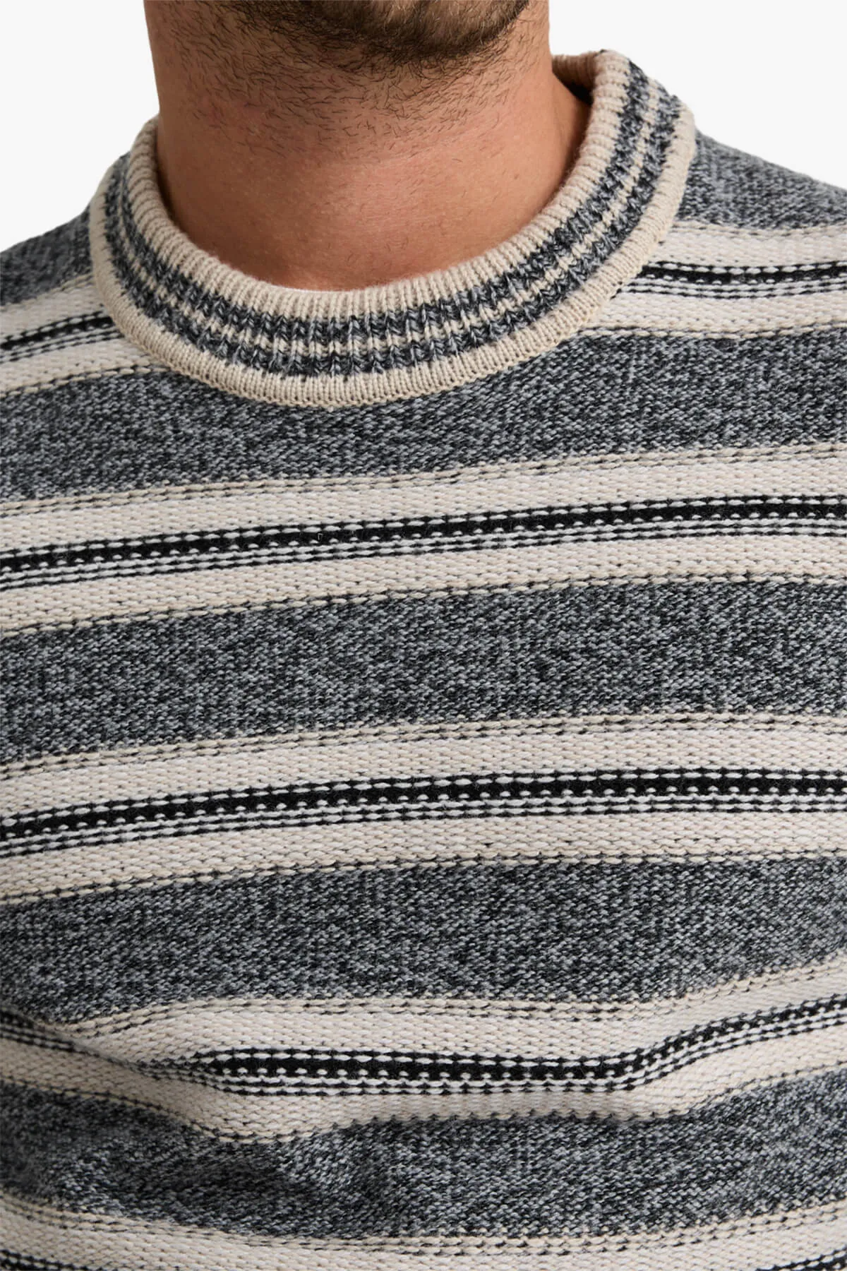 Toorallie | Multi Stripe Crew Knit