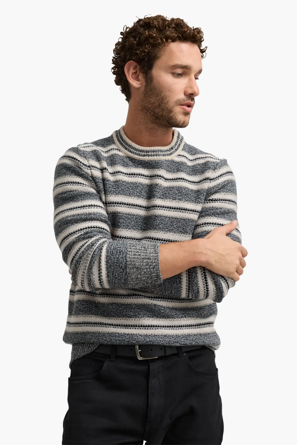 Toorallie | Multi Stripe Crew Knit
