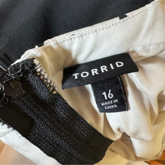 Torrid Pin-Up Black and White Dress