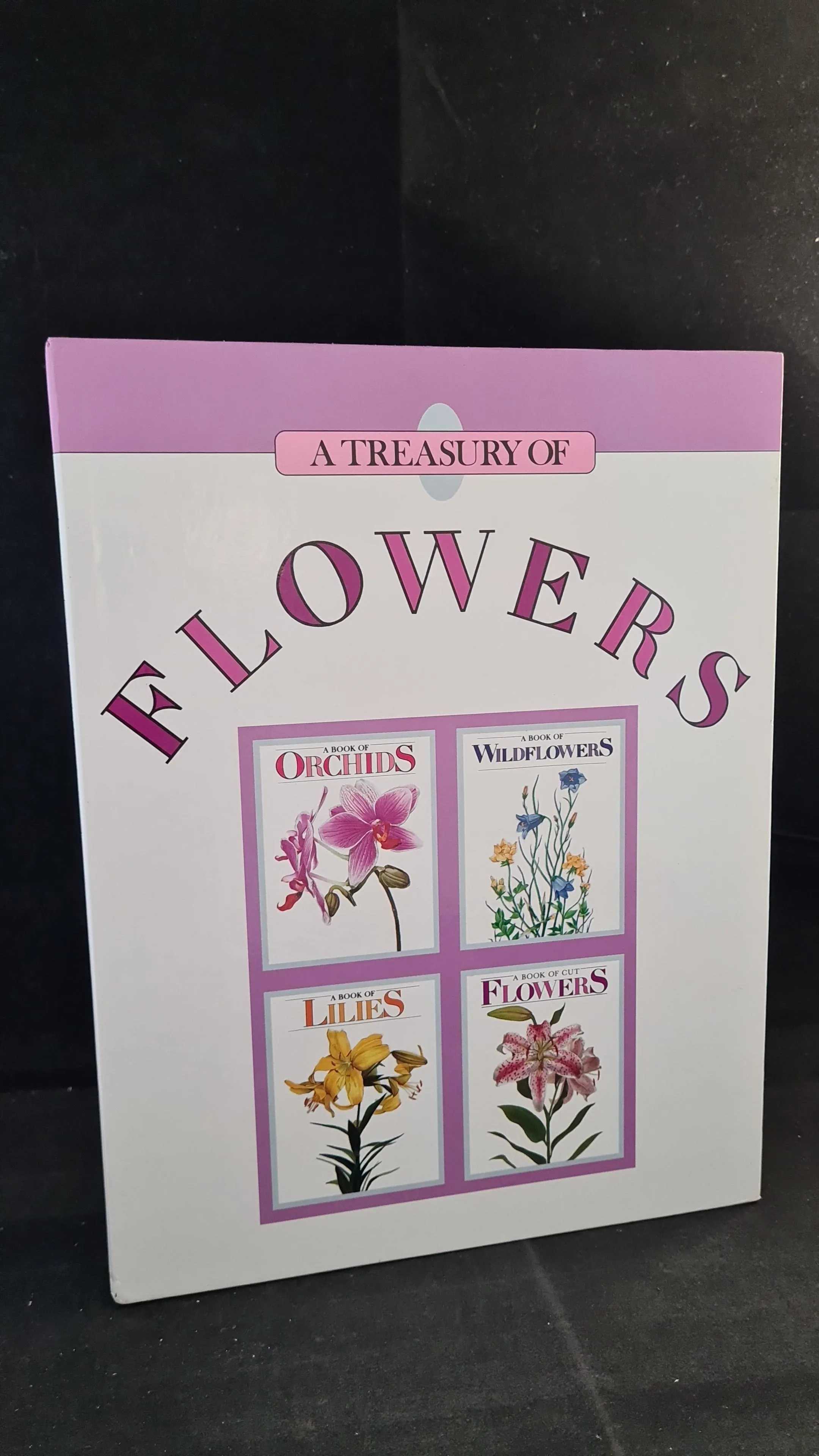 Treasury of Flowers - Wildflowers, Orchids, Lilies & Cut Flowers, Gallery Books, 1988, Box Set